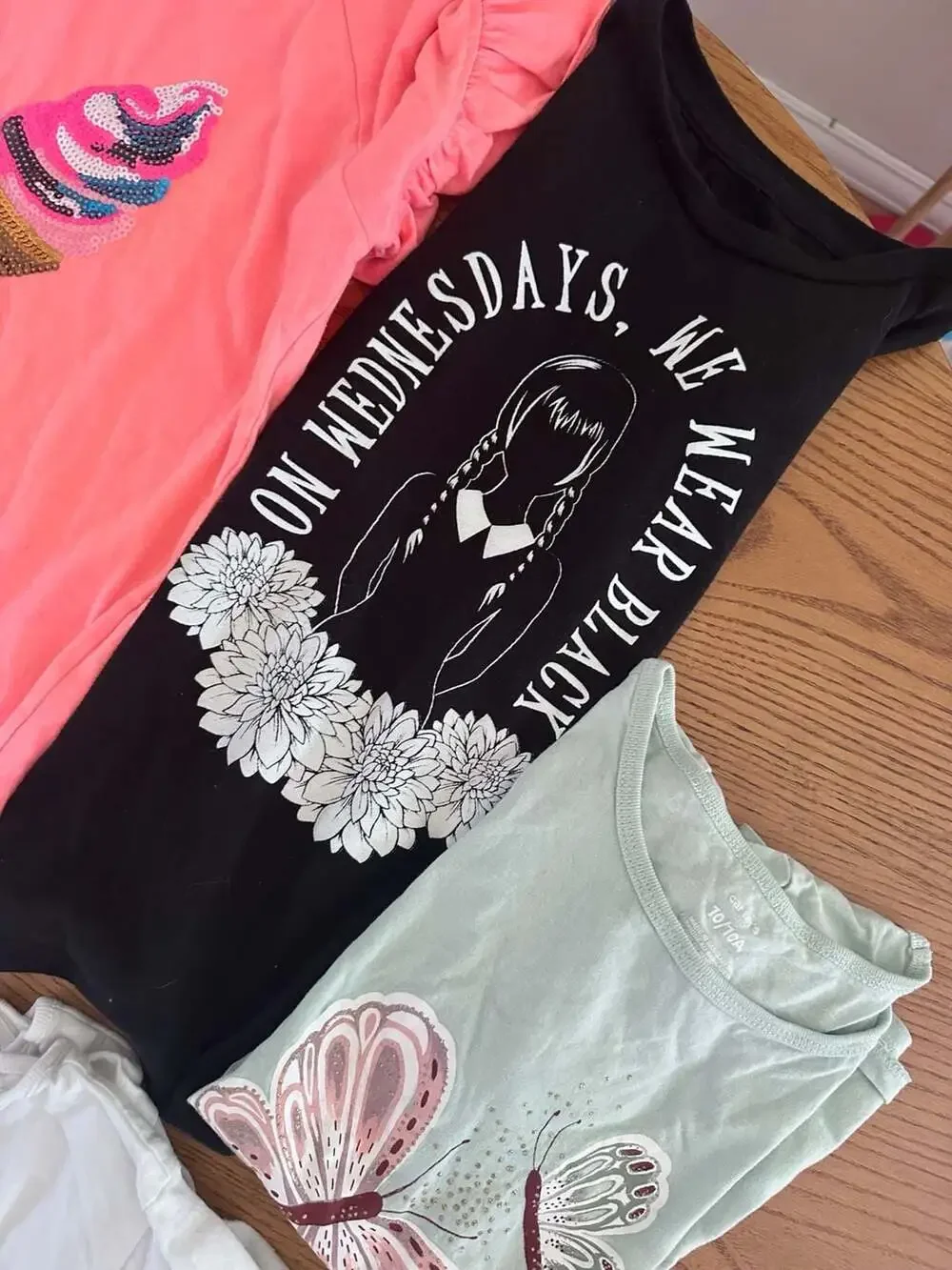 Girls Assorted Graphic T-Shirts and Tops Bundle Size 10